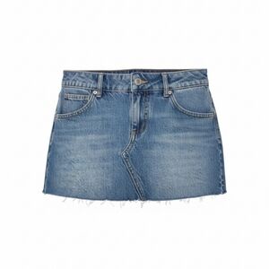 Denim Skirt with Blue Lining
